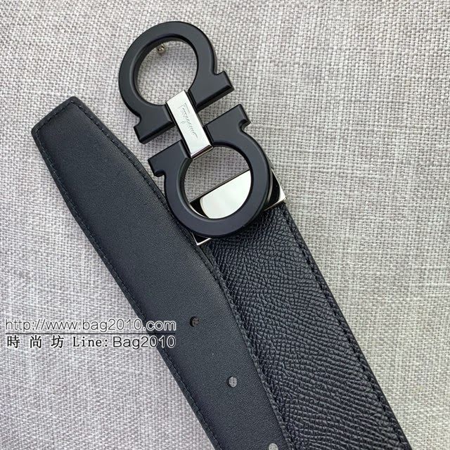 菲拉格慕男士皮帶 Ferragamo雙面牛皮晶片版腰帶  jjp1750